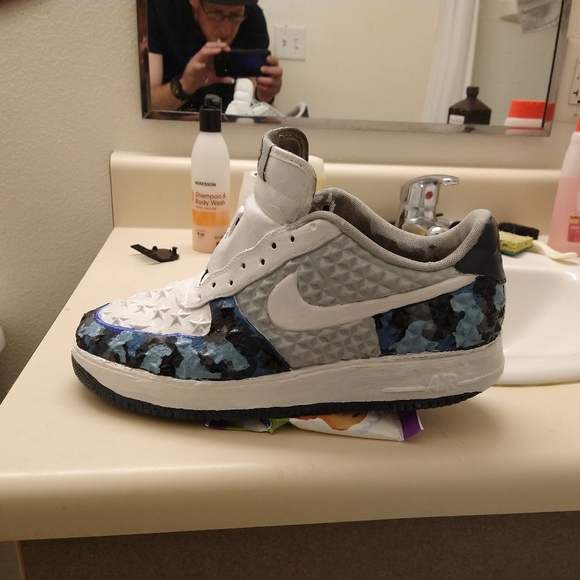 Blue air Force camo customized exclusive star air - Picture 2 of 8